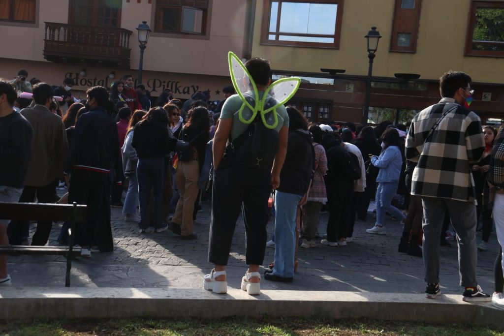 La vestimenta llamativa fue una de las características de los participantes de la marcha. (Foto: Iván Orbegoso C.). 