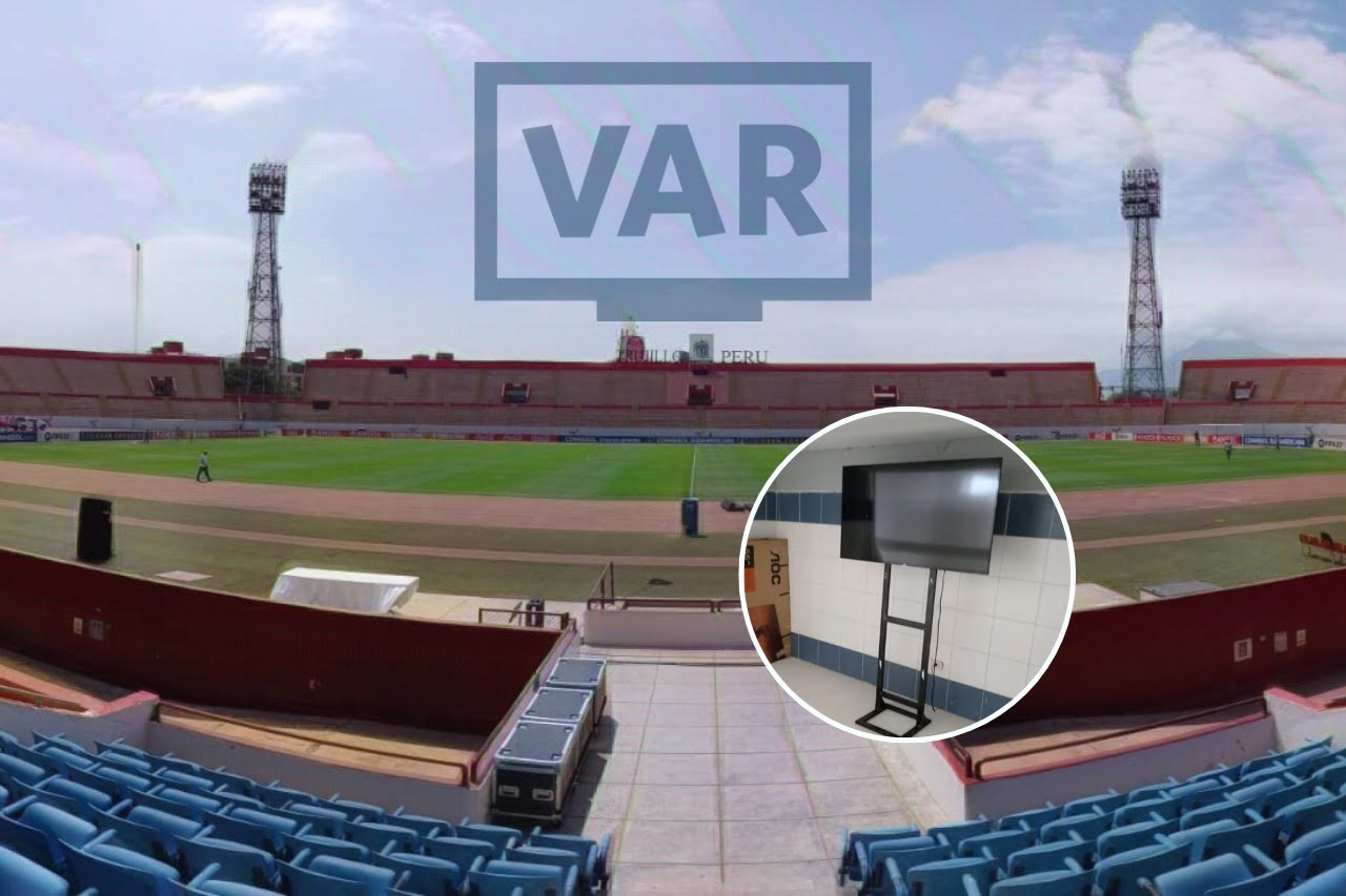 VAR en el Estadio Mansiche Otro momento histórico del Estadio Mansiche: primer partido con la presencia del VAR