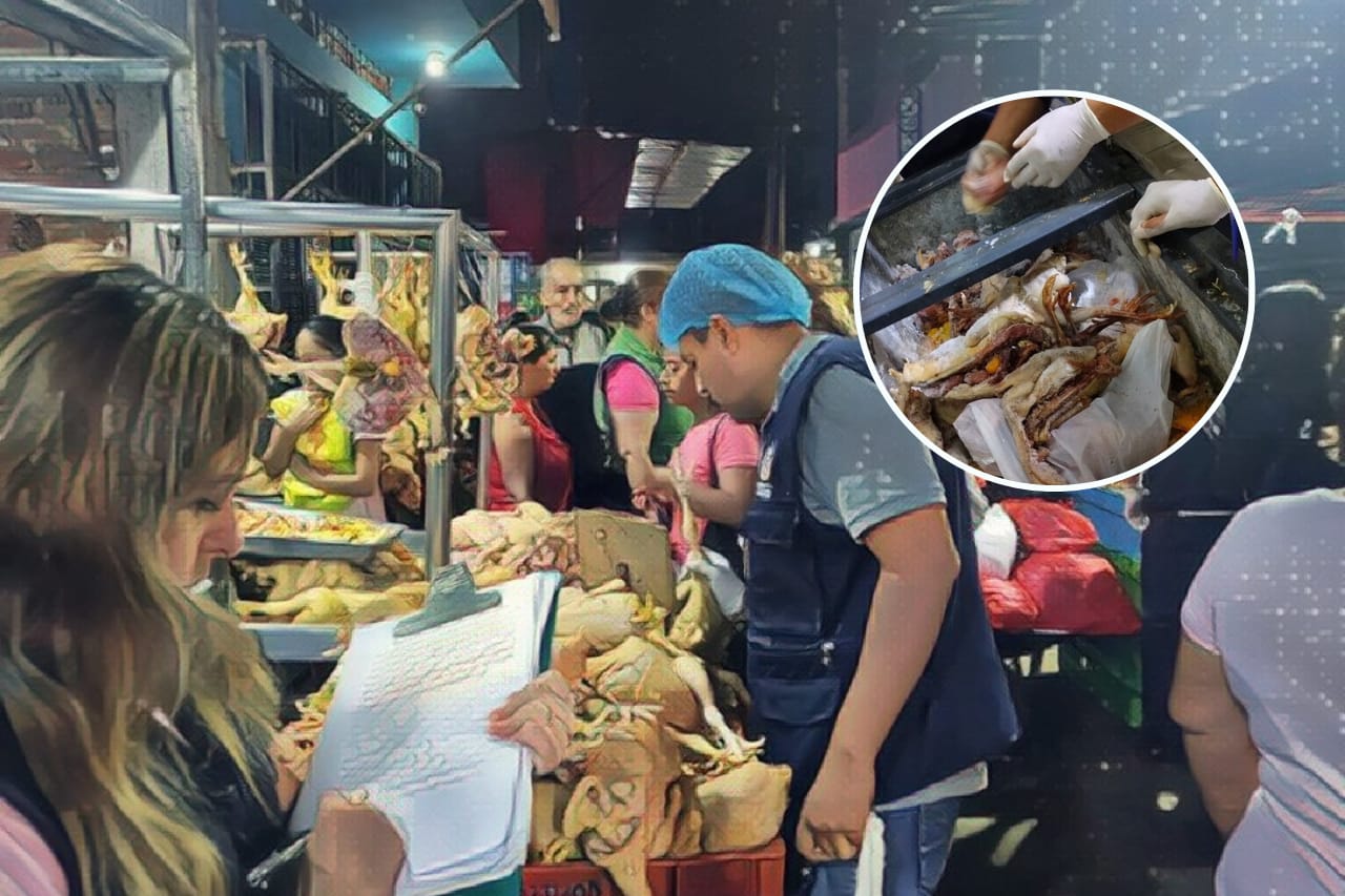 Sacrificaban y vendían aves en condiciones antihigiénicas en mercado La Hermelinda En una serie de operativos sorpresa, la Municipalidad Provincial de Trujillo (MPT) intervino cuatro puestos dedicados al procesamiento y venta de aves en el mercado La Hermelinda. Durante la inspección, se constató que estos establecimientos operaban en condiciones antihigiénicas, violando la ordenanza municipal N° 003-08-MPT. Como resultado, se aplicaron sanciones a los responsables y se procedió a la clausura temporal de uno de los locales.