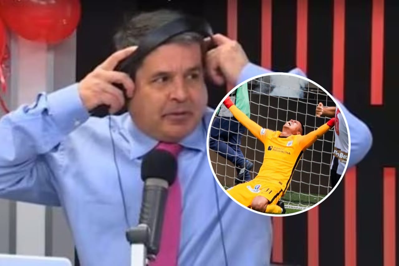 Gonzalo Núñez y Erick Delgado cuestionaron al guardameta aliancista Ángelo Campos por orar en el campo previo al partido de ida de la final. Sin embargo, el periodista deportivo fue más allá y se excedió.