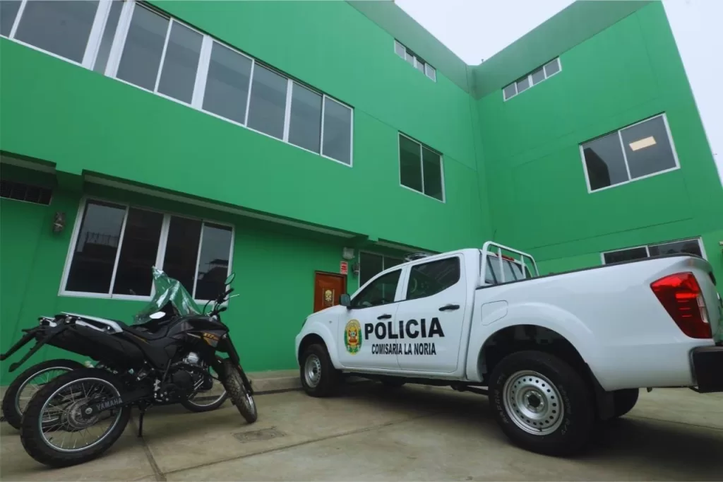 A la comisaría La Noria de Trujillo fueron trasladados ambos detenidos. 