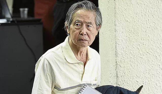 Alberto Fujimori en sala penal.