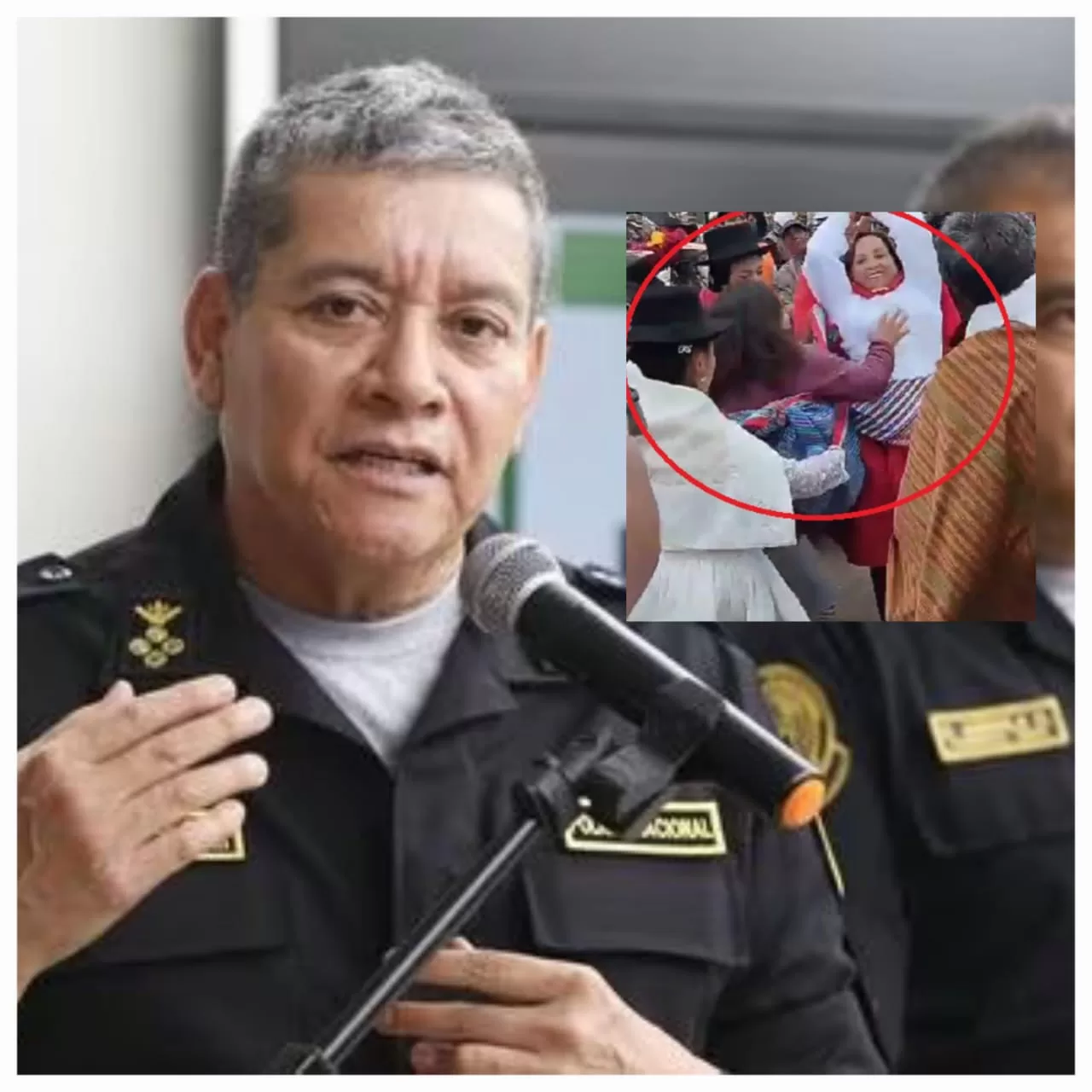 Agresión a Dina Boluarte: destituyen al general de la PNP Luego de la reciente agresión a la presidenta Dina Boluarte en Ayacucho, el Gobierno peruano efectuó cambios en la cúpula PNP.