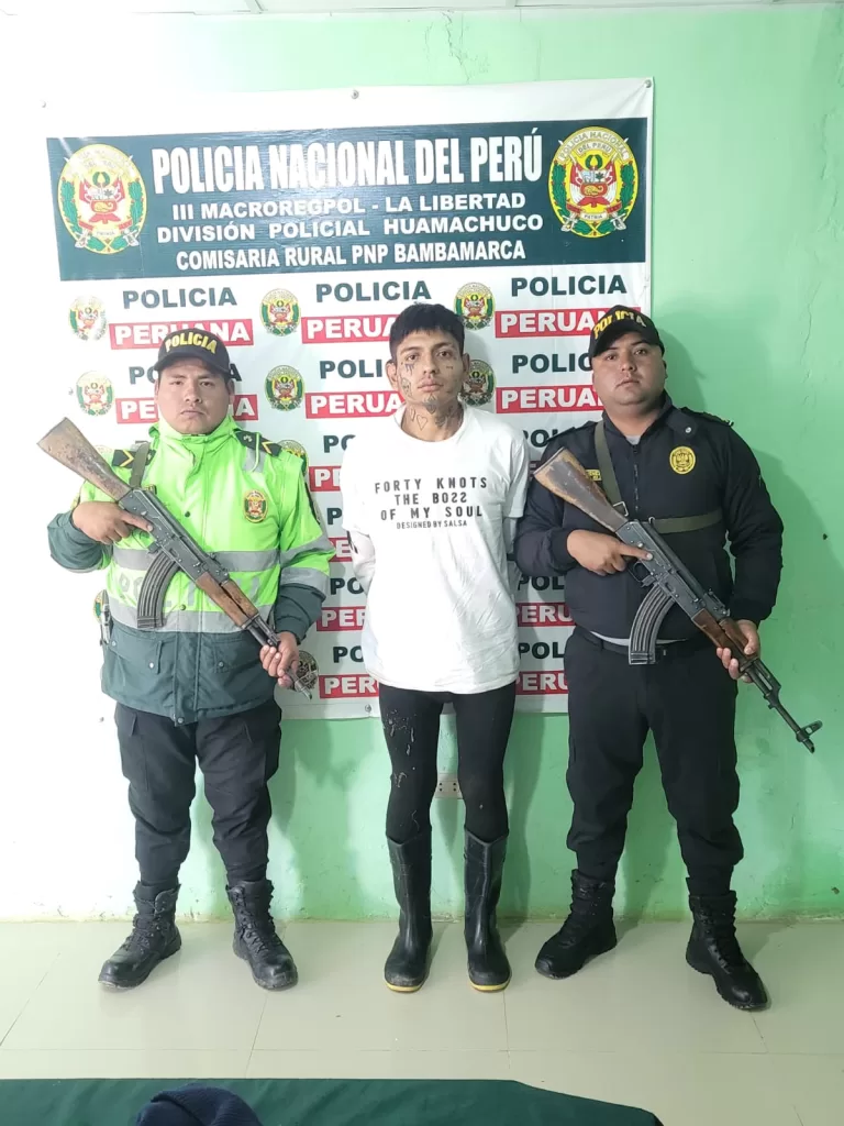 Este detenido sería uno de los sicarios que intentó asesinar a balazos al alcalde de Bolívar, en La Libertad.