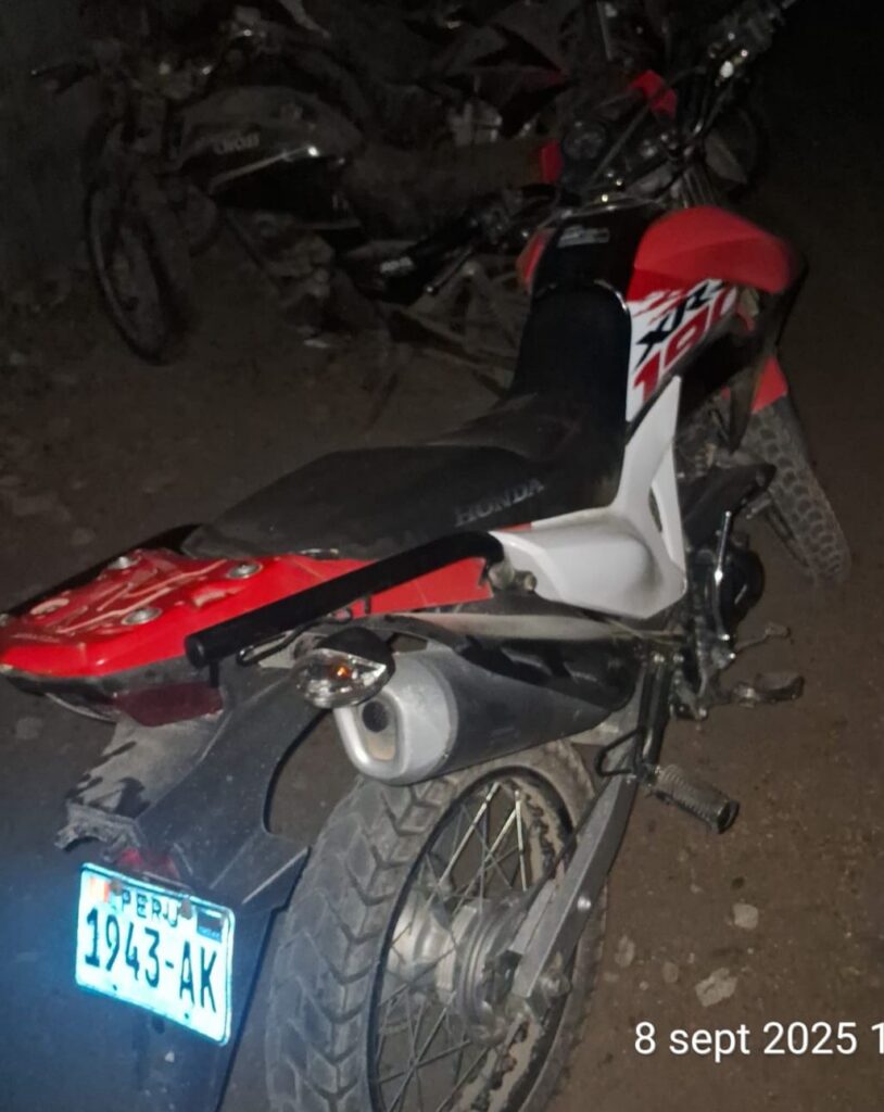 Moto Honda reportada como robada fue recuperada por la PNP en Pacasmayo y Chepén.