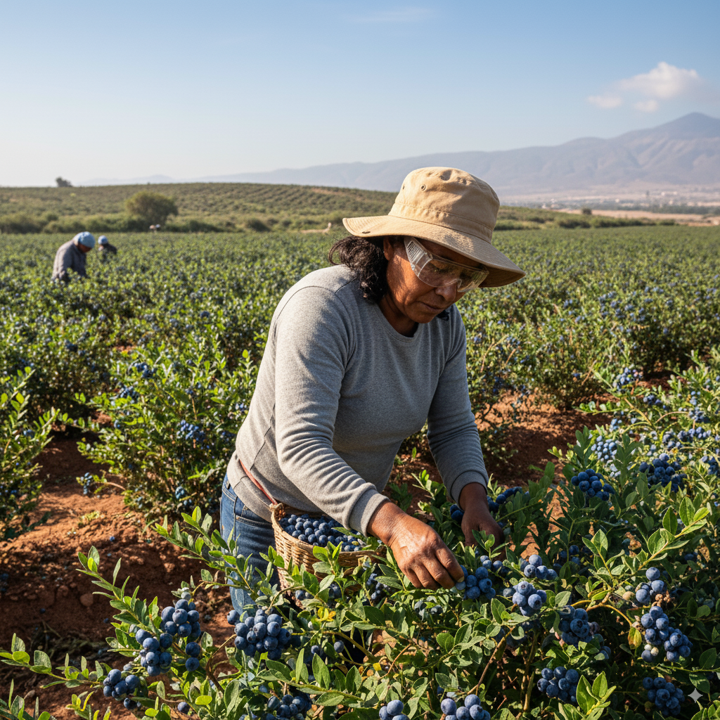 La Libertad. Trabajadora agroindustrial