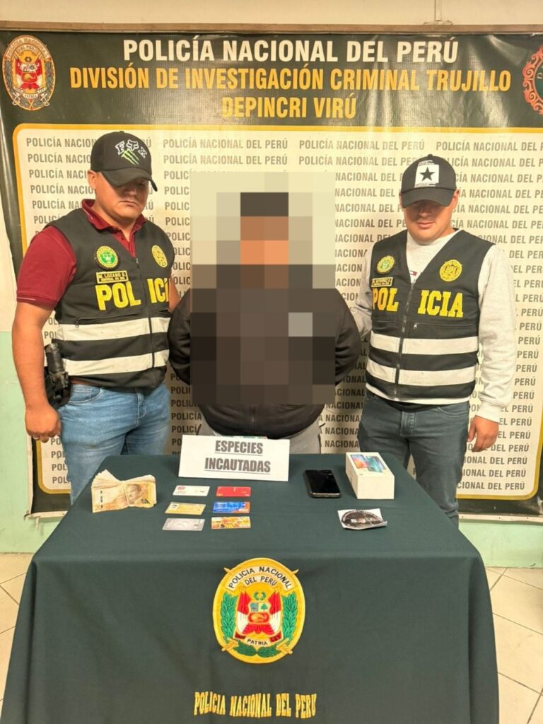 Un adolescente fue detenido por cobrar cupo a un comerciante en Chao, La Libertad.