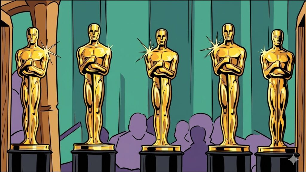 Estatuillas de los Premios Óscar.