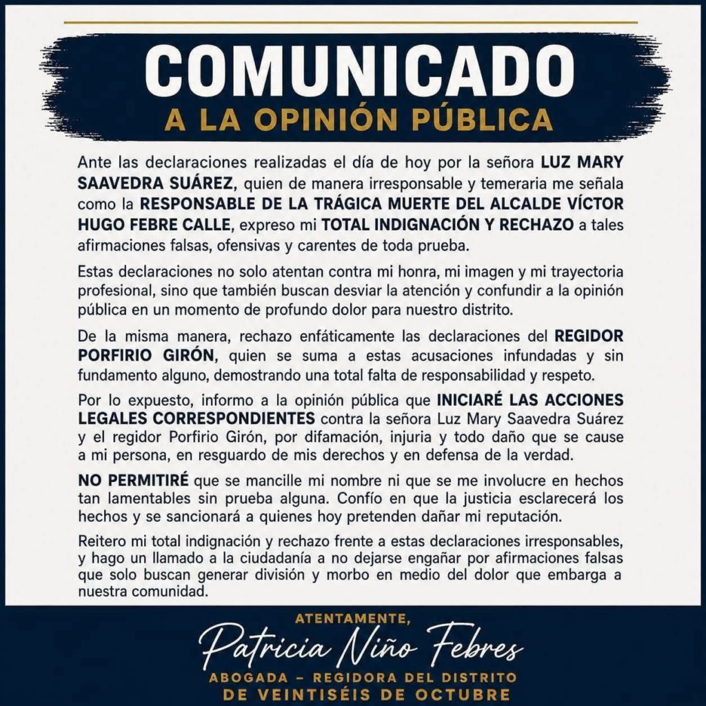Alcalde Febre, Piura