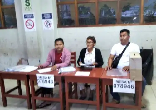 Mesa de sufragio 