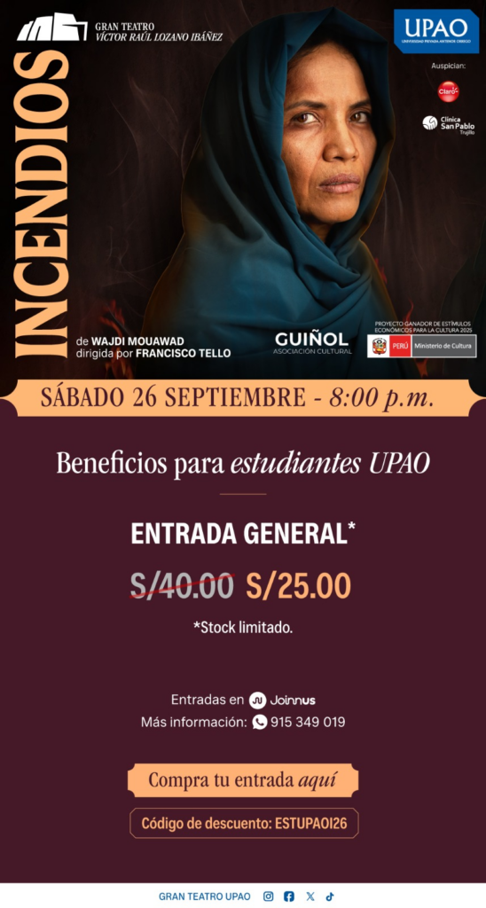 UPAO, Incendios,